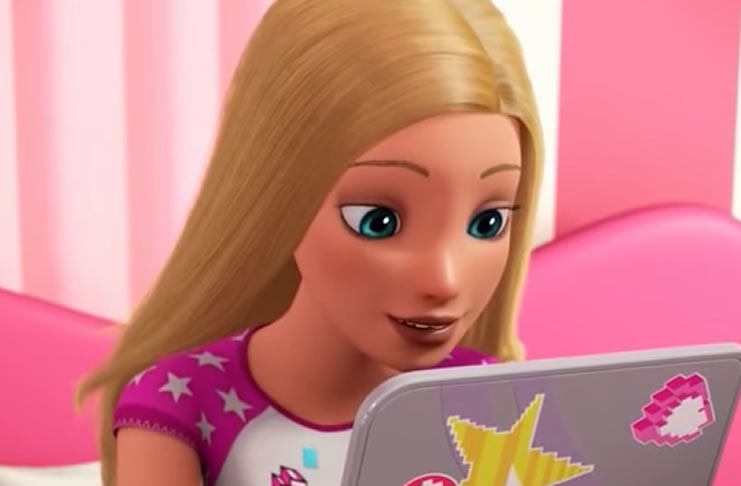 barbie en mundo de videojuegos