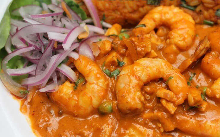 Ají de camarones de Asia Perú