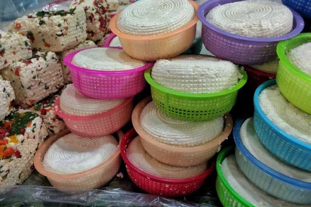 Queso panela del mercado de Jamaica