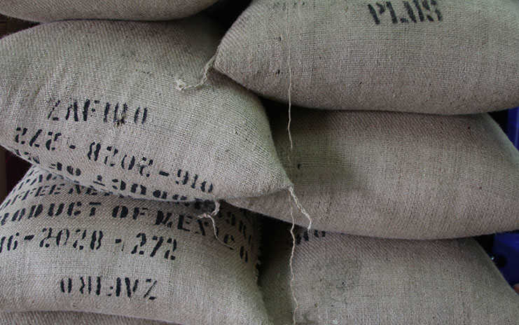 Costales de café de El Jarocho