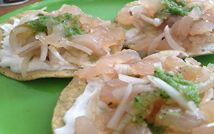 Tostada de pata Eulalia Cantina