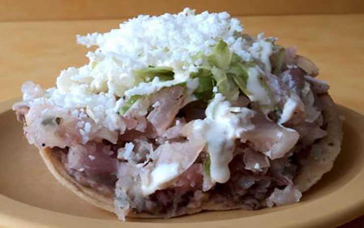 Tostada de pata de Mercado de Texcoco
