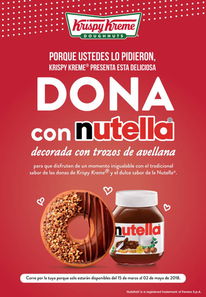 Donas de Nutella de Krispy Kream