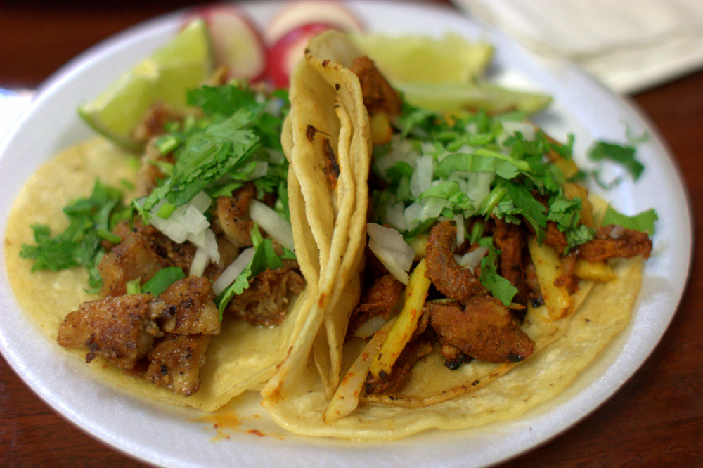tacos de tripa de becerro